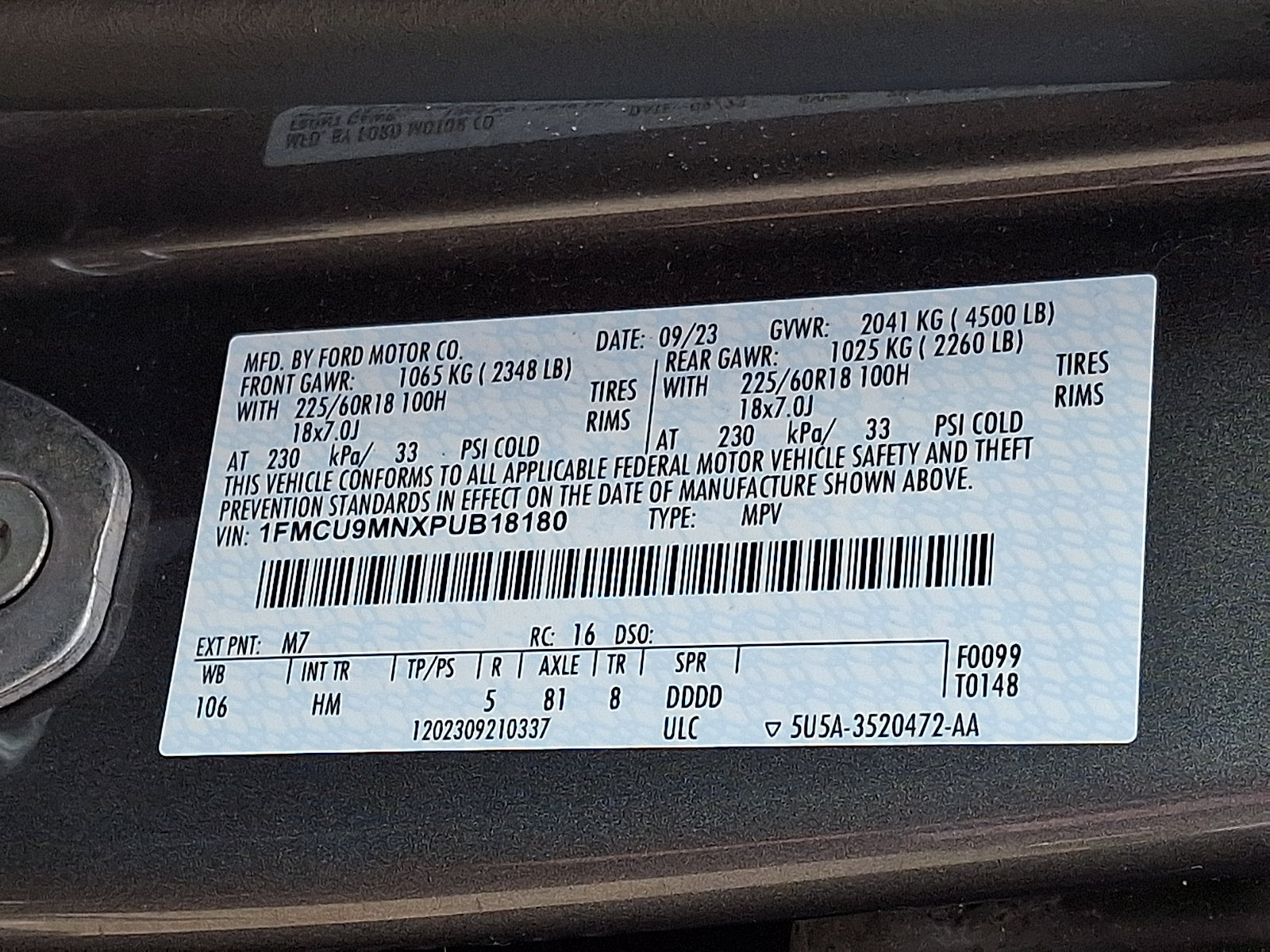 Certified 2023 Ford Escape ST-Line w/ Tech Pack #1 AWD/4WD image 28