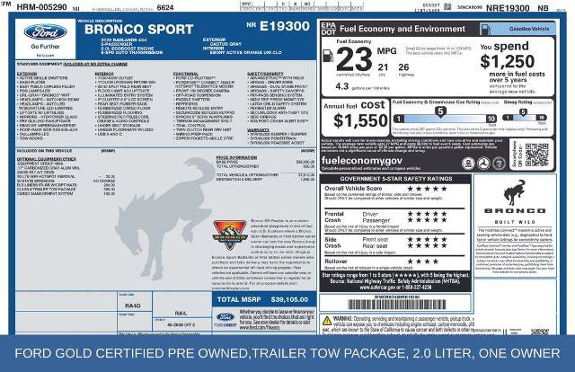 Certified 2022 Ford Bronco Sport Badlands AWD/4WD image 22