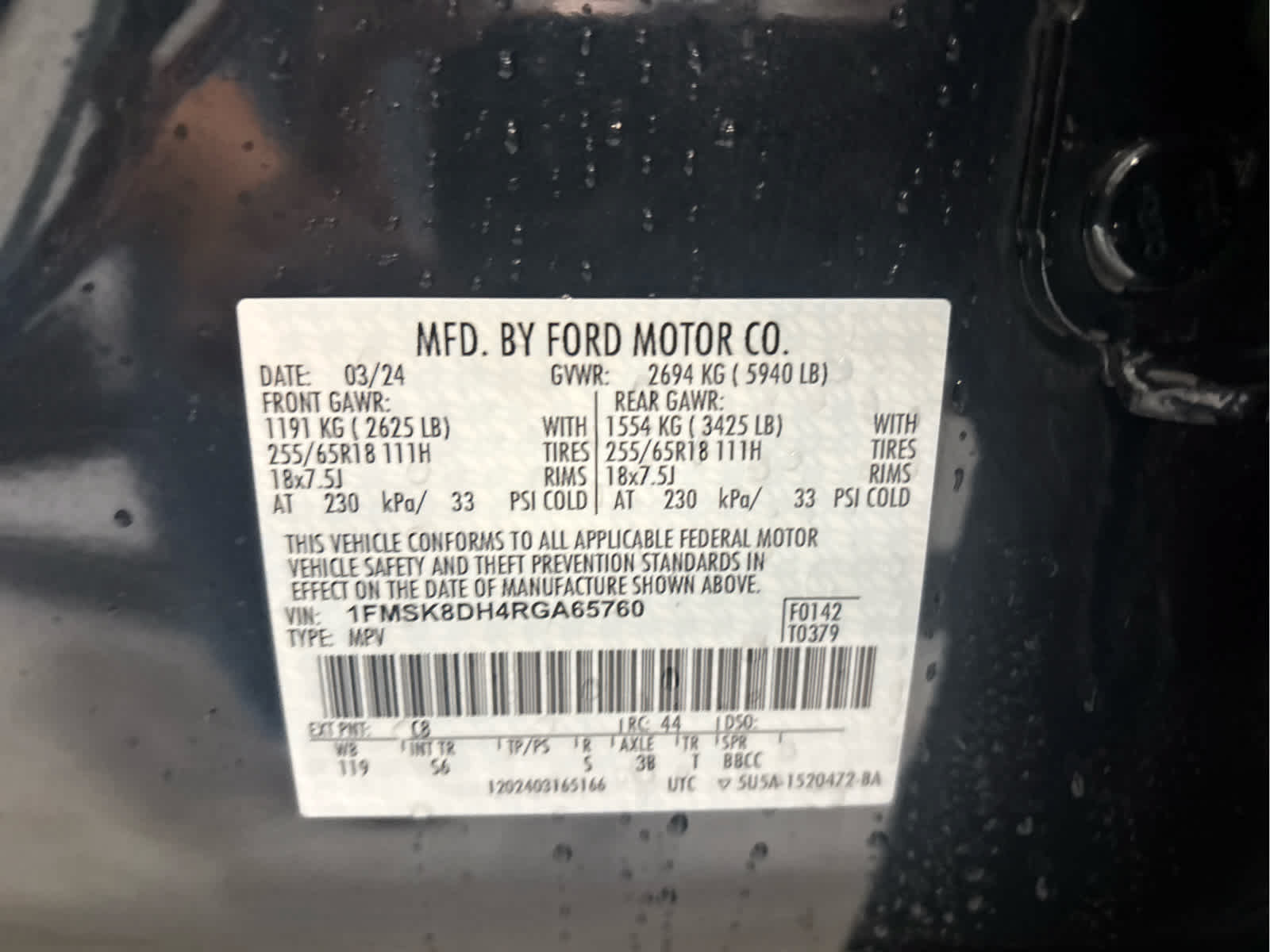 Certified 2024 Ford Explorer XLT w/ Equipment Group 202A AWD/4WD image 20