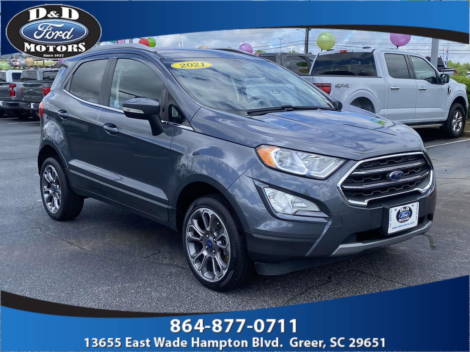 Certified 2021 Ford EcoSport Titanium AWD/4WD image 1
