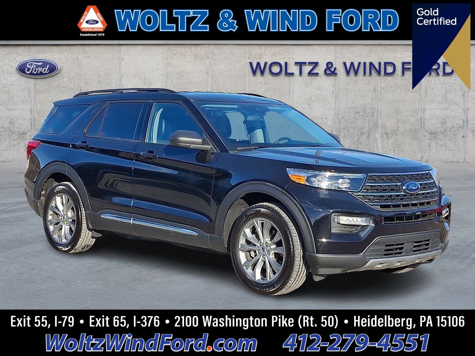 Certified 2022 Ford Explorer XLT w/ Equipment Group 202A image 1