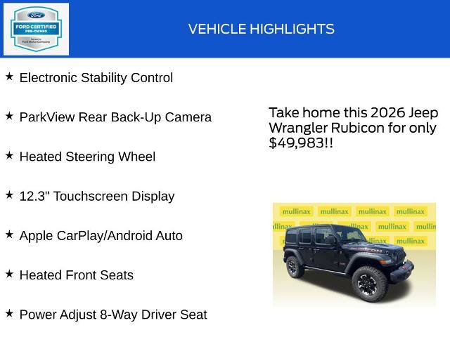 Used 2026 Jeep Wrangler Unlimited Rubicon AWD/4WD image 19