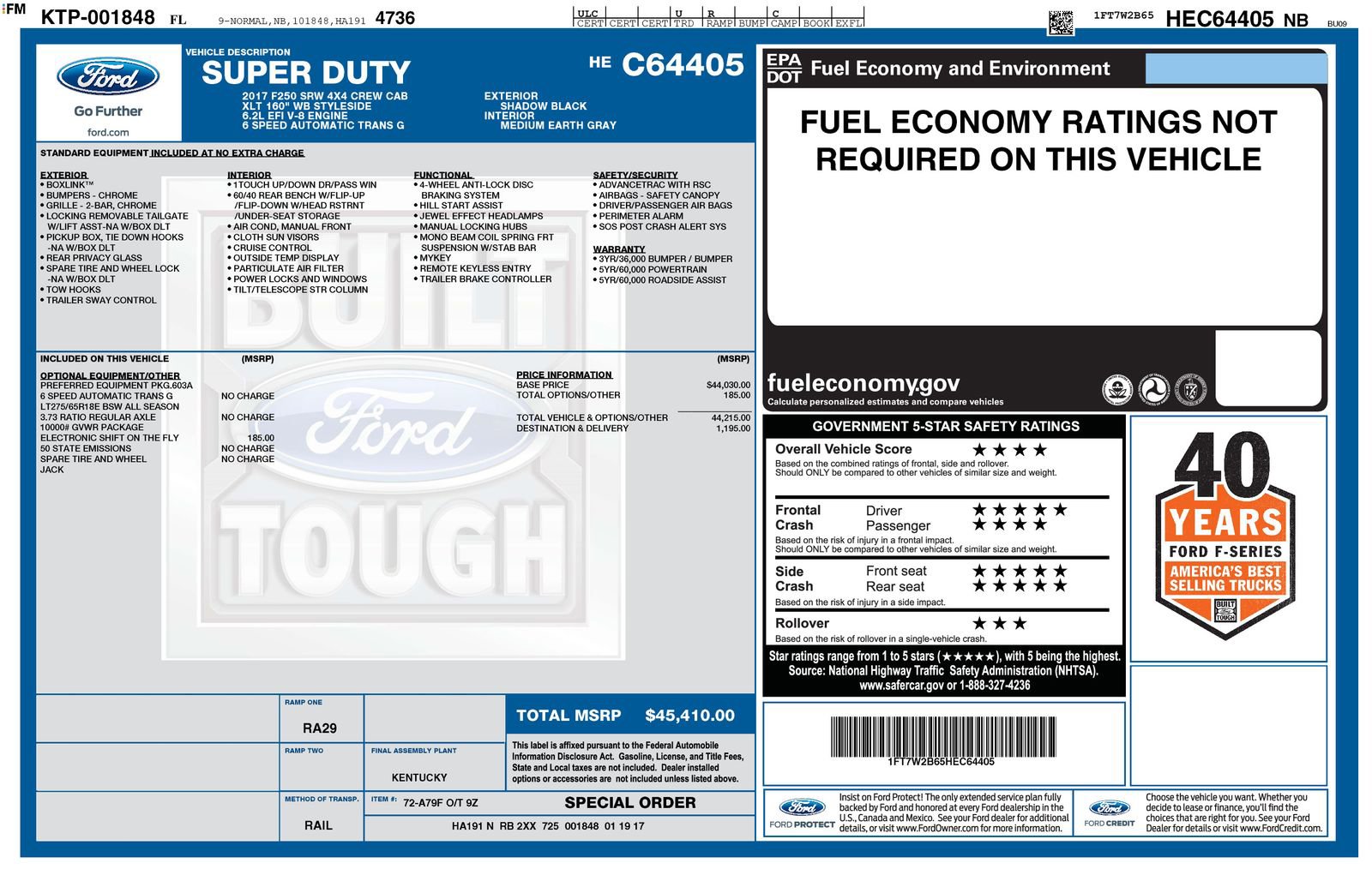 Certified 2017 Ford F250 XLT AWD/4WD image 4