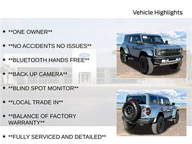 Certified 2025 Ford Bronco Raptor AWD/4WD image 6