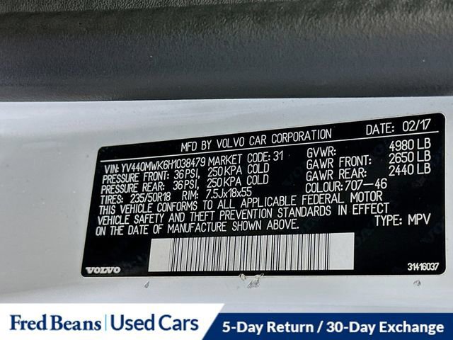 Used 2017 Volvo V60 T5 Cross Country w/ Convenience Package image 35