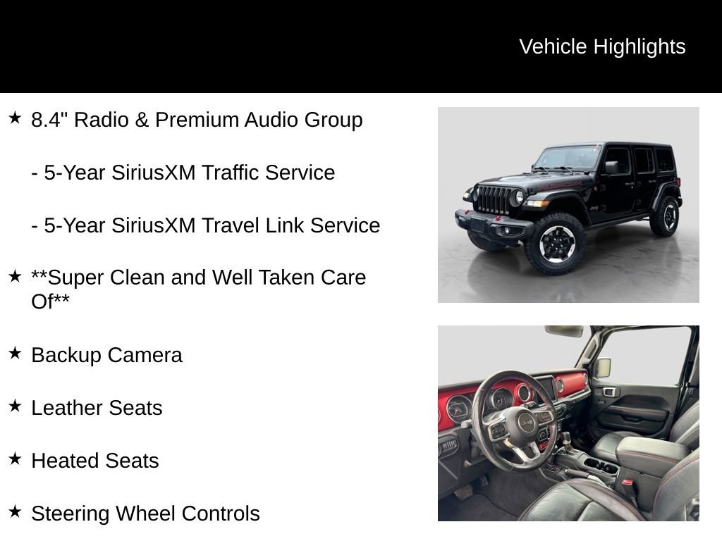 Used 2021 Jeep Wrangler Unlimited Rubicon w/ Uconnect 4C Nav & Sound Group image 21