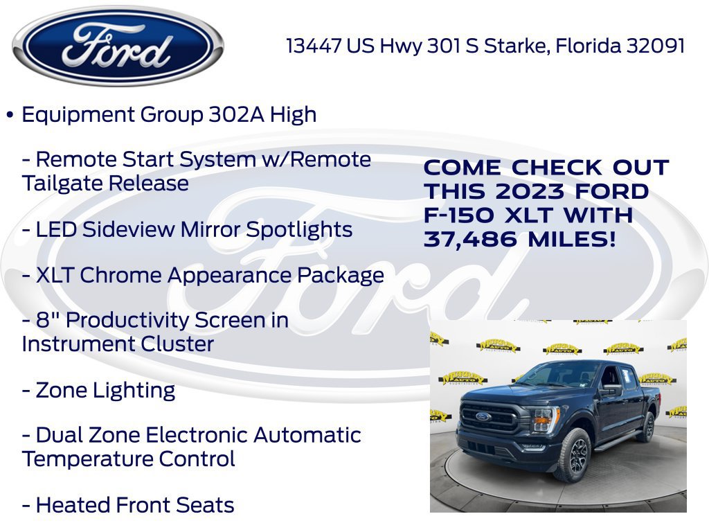 Certified 2023 Ford F150 XLT w/ Equipment Group 302A High AWD/4WD image 22