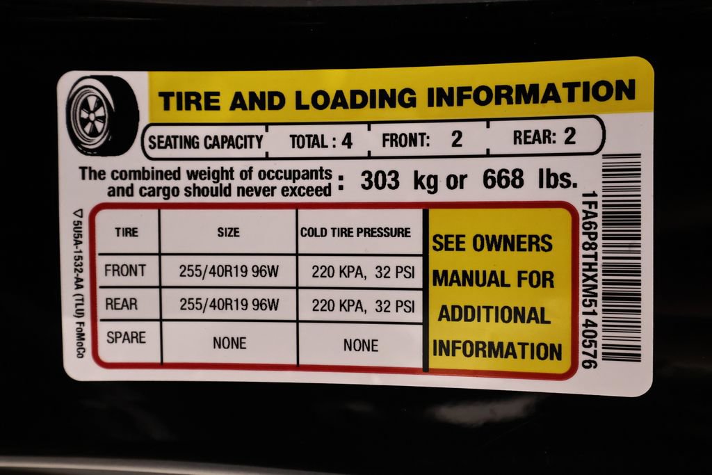 Certified 2021 Ford Mustang Coupe w/ Equipment Group 101A RWD image 36