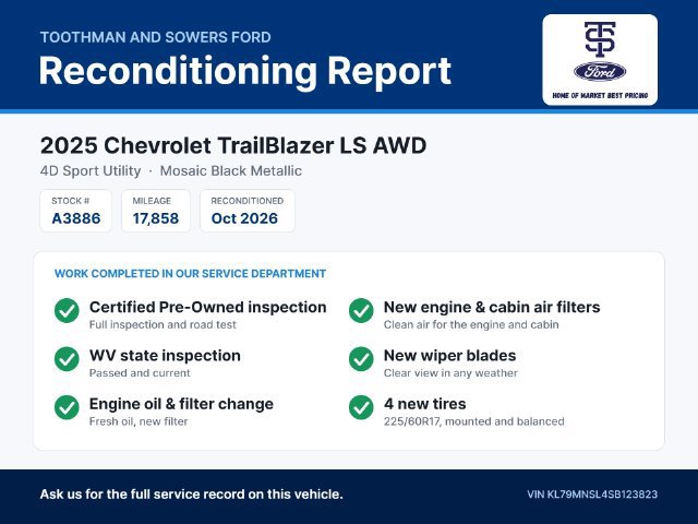 Used 2025 Chevrolet TrailBlazer LS w/ LS Confidence Package AWD/4WD image 33