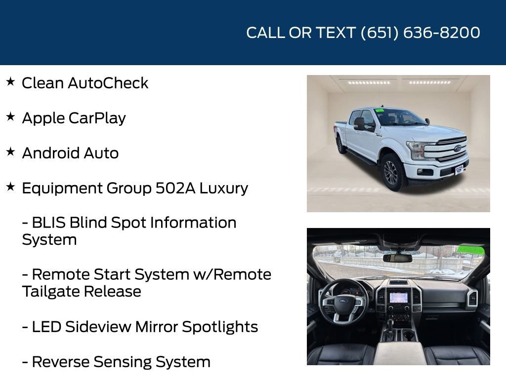 Certified 2019 Ford F150 Lariat w/ Equipment Group 502A Luxury image 9