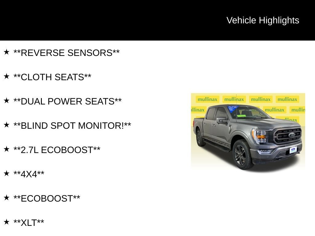 Certified 2023 Ford F150 XLT w/ Equipment Group 302A High image 8