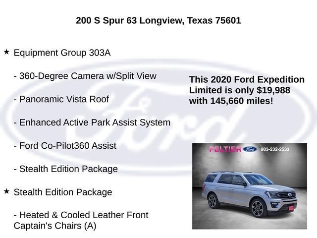 Certified 2020 Ford Expedition Limited w/ Equipment Group 303A RWD image 5