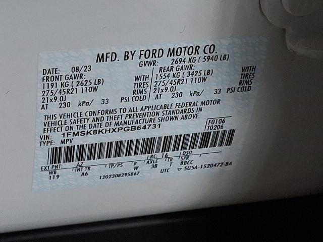 Certified 2023 Ford Explorer ST-Line w/ Class IV Trailer Tow Package image 26