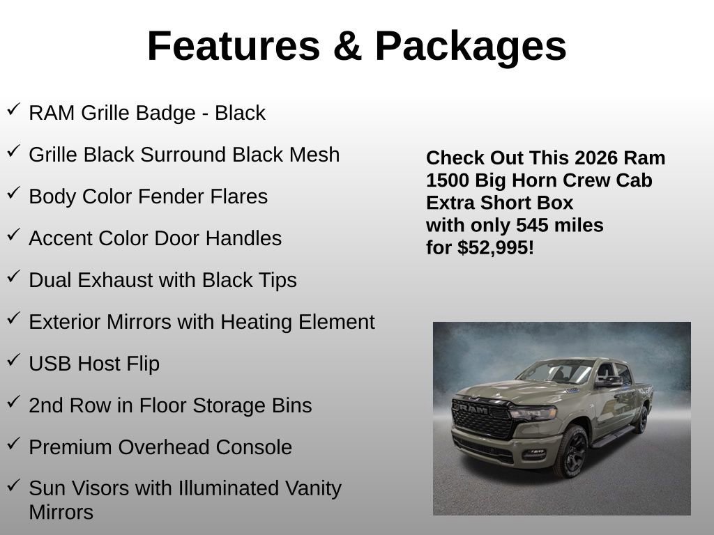 Used 2026 RAM 1500 Big Horn AWD/4WD image 21