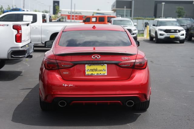 Used 2022 INFINITI Q50 Red Sport 400 w/ Carbon Fiber Package AWD/4WD image 7