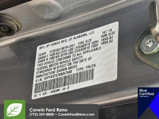 Used 2019 Honda Ridgeline RTL image 33