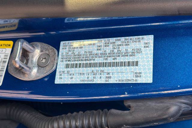 Certified 2022 Ford Escape SEL image 23