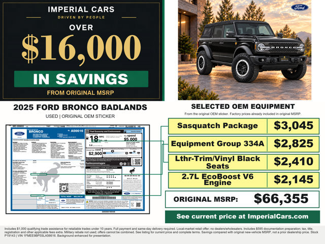 Certified 2025 Ford Bronco Badlands AWD/4WD image 3