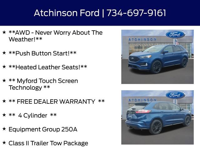 Certified 2023 Ford Edge ST-Line w/ Class II Trailer Tow Package AWD/4WD image 9