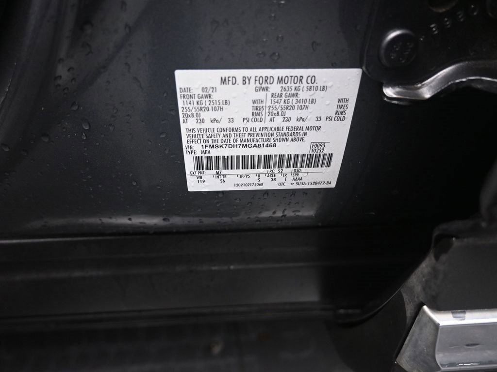 Certified 2021 Ford Explorer XLT w/ Equipment Group 202A image 20