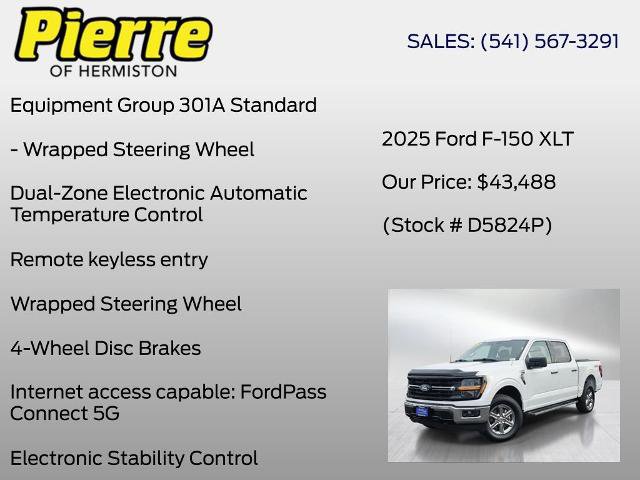 Certified 2025 Ford F150 XLT w/ Equipment Group 301A Standard AWD/4WD image 13