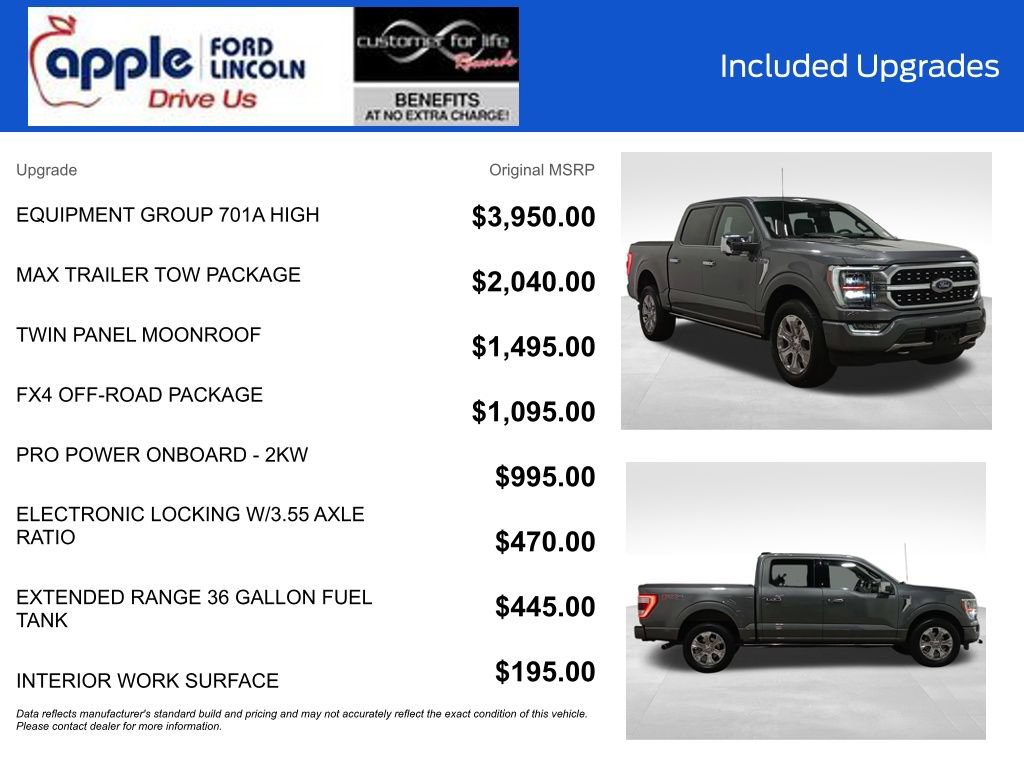 Certified 2023 Ford F150 Platinum w/ Equipment Group 701A High AWD/4WD image 4