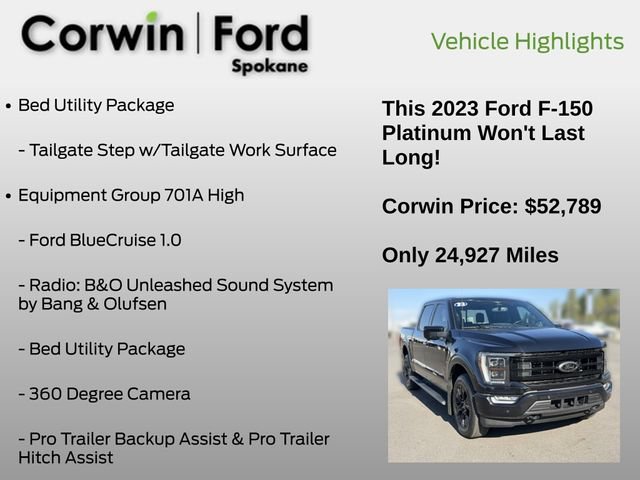 Certified 2023 Ford F150 Platinum AWD/4WD image 19