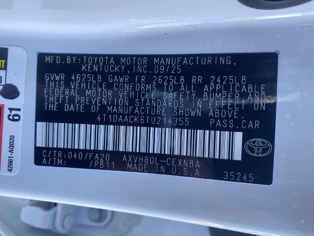 Used 2026 Toyota Camry LE FWD image 22