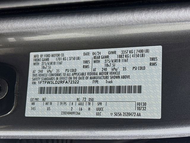 Certified 2024 Ford F150 XLT w/ Mobile Office Package image 29