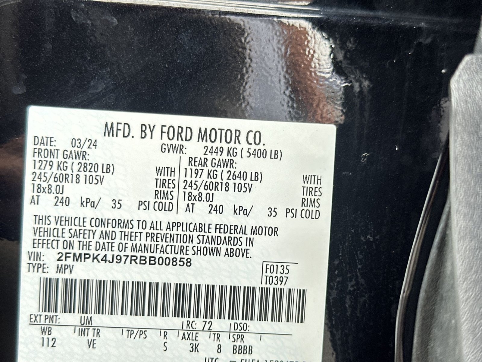 Certified 2024 Ford Edge SEL AWD/4WD image 36