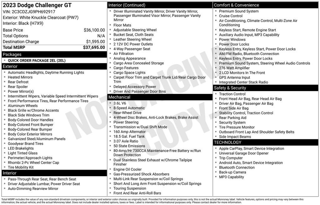Used 2023 Dodge Challenger GT RWD image 5