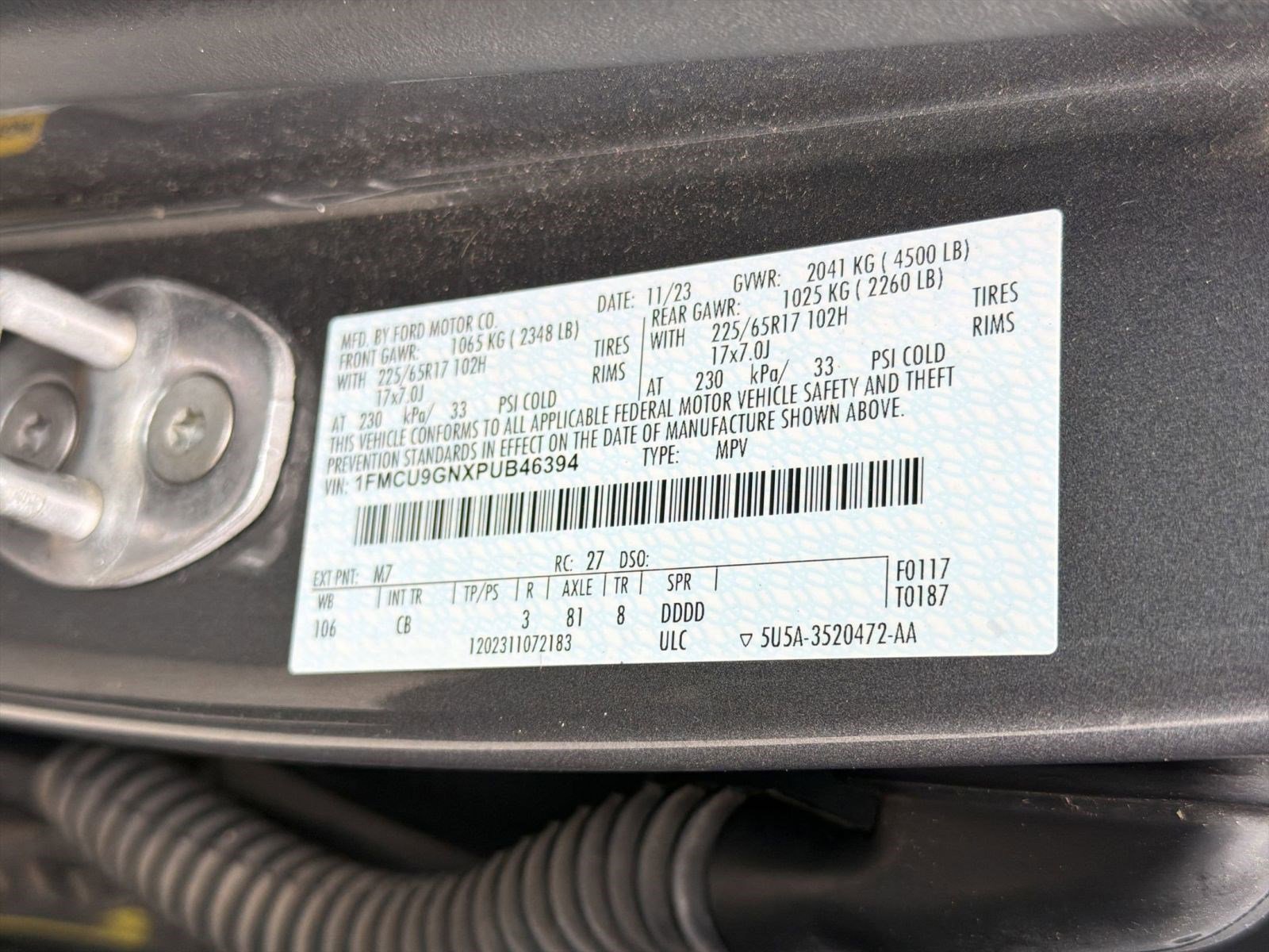 Certified 2023 Ford Escape Active AWD/4WD image 19