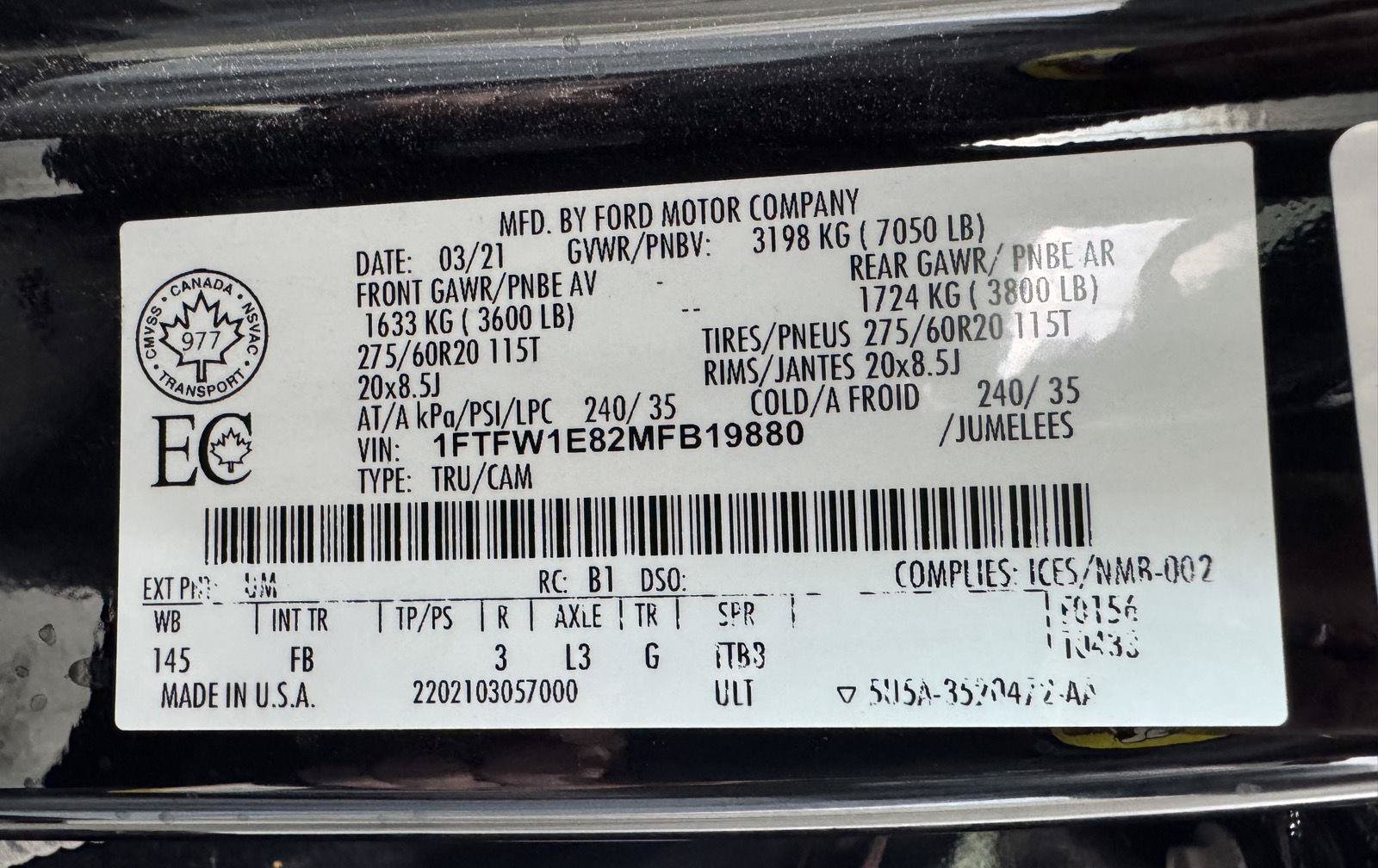 Certified 2021 Ford F150 XLT w/ Equipment Group 302A High AWD/4WD image 43