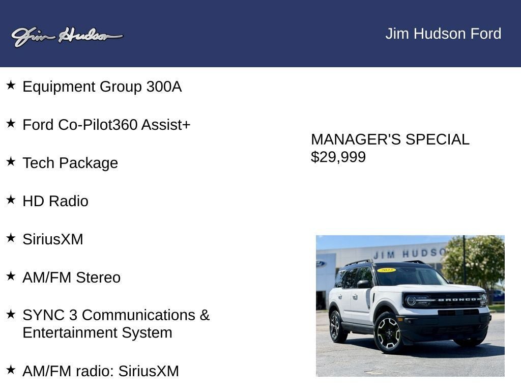 Certified 2023 Ford Bronco Sport Outer Banks w/ Tech Package AWD/4WD image 12
