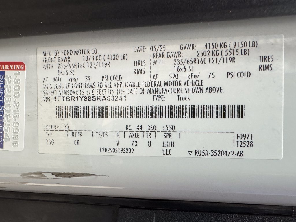 Certified 2025 Ford Transit 250 Low Roof w/ Exterior Upgrade Package RWD image 34