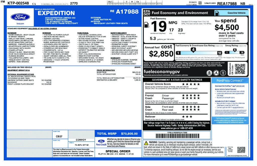 Certified 2024 Ford Expedition Limited RWD image 25