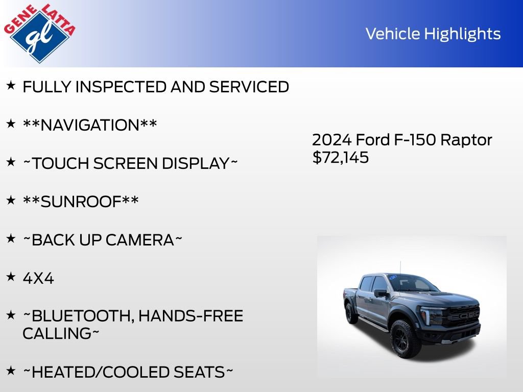 Certified 2024 Ford F150 Raptor AWD/4WD image 35