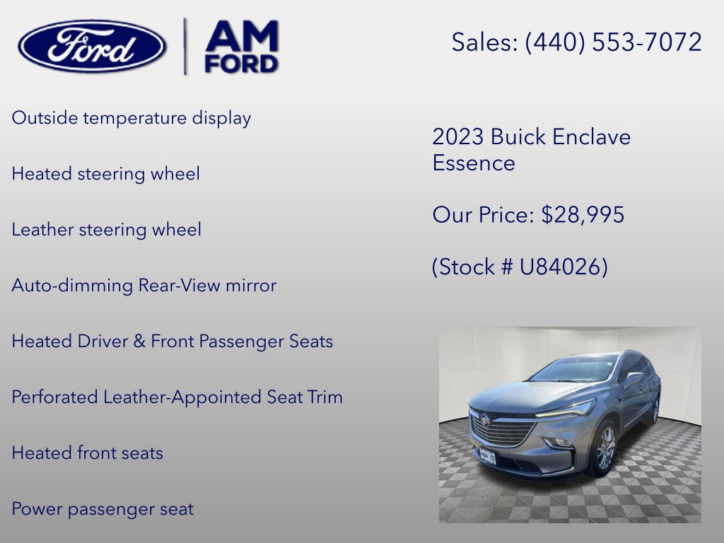 Used 2023 Buick Enclave Essence w/ Experience Buick Package AWD/4WD image 30
