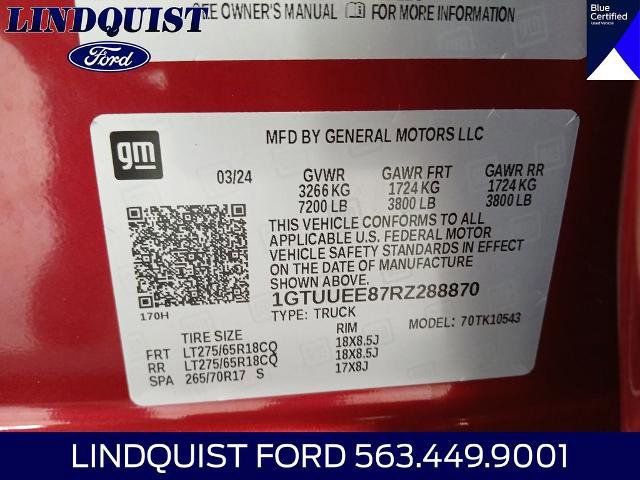 Used 2024 GMC Sierra 1500 AT4 w/ Technology Package AWD/4WD image 25