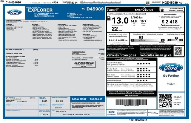Certified 2017 Ford Explorer Sport AWD/4WD image 40