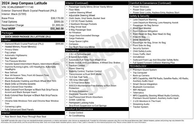 Used 2024 Jeep Compass Latitude AWD/4WD image 13