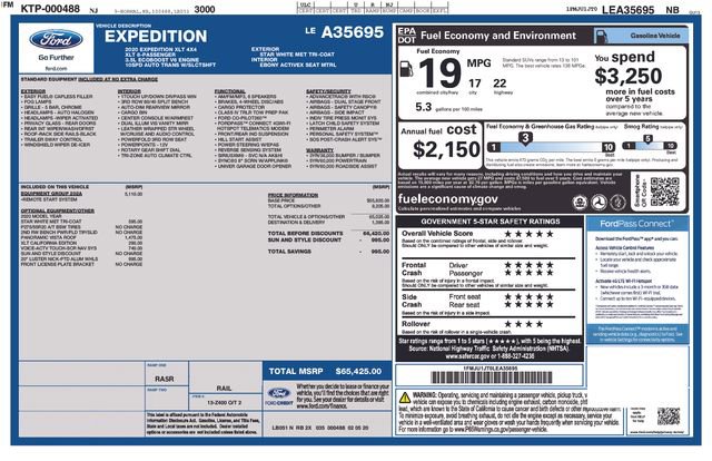 Certified 2020 Ford Expedition XLT w/ Equipment Group 202A image 9