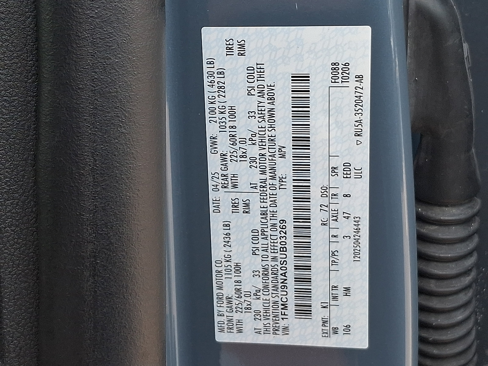 Certified 2025 Ford Escape ST-Line Select AWD/4WD image 27