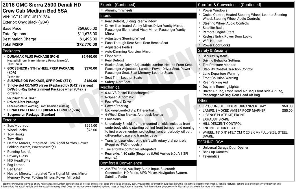 Used 2018 GMC Sierra 2500 Denali w/ Duramax Plus Package image 31