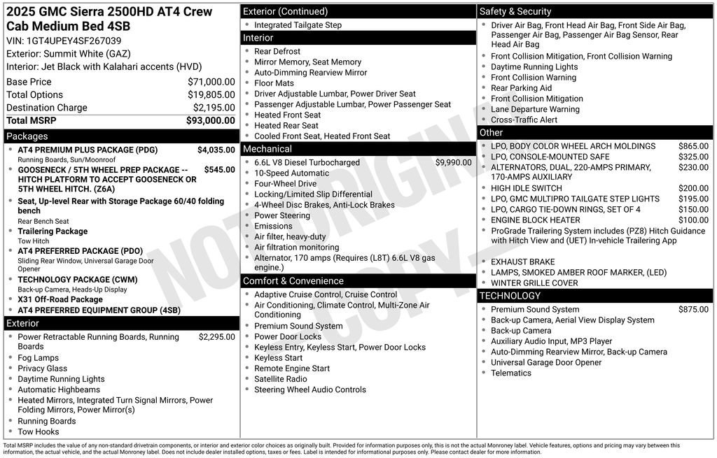 Used 2025 GMC Sierra 2500 AT4 w/ AT4 Premium Plus Package image 12