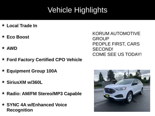 Certified 2022 Ford Edge SE image 4