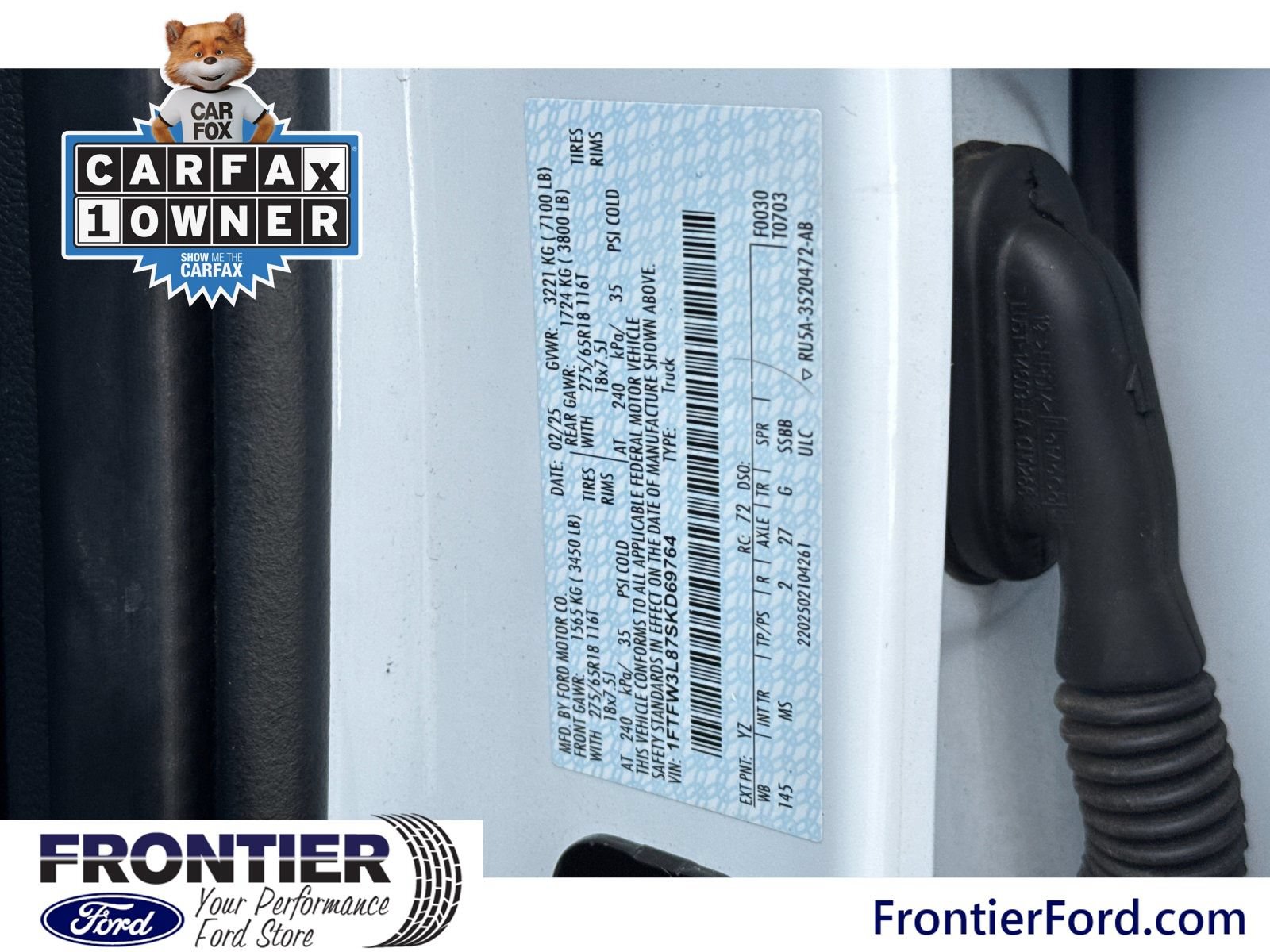 Certified 2025 Ford F150 XLT w/ Equipment Group 301A Standard AWD/4WD image 27