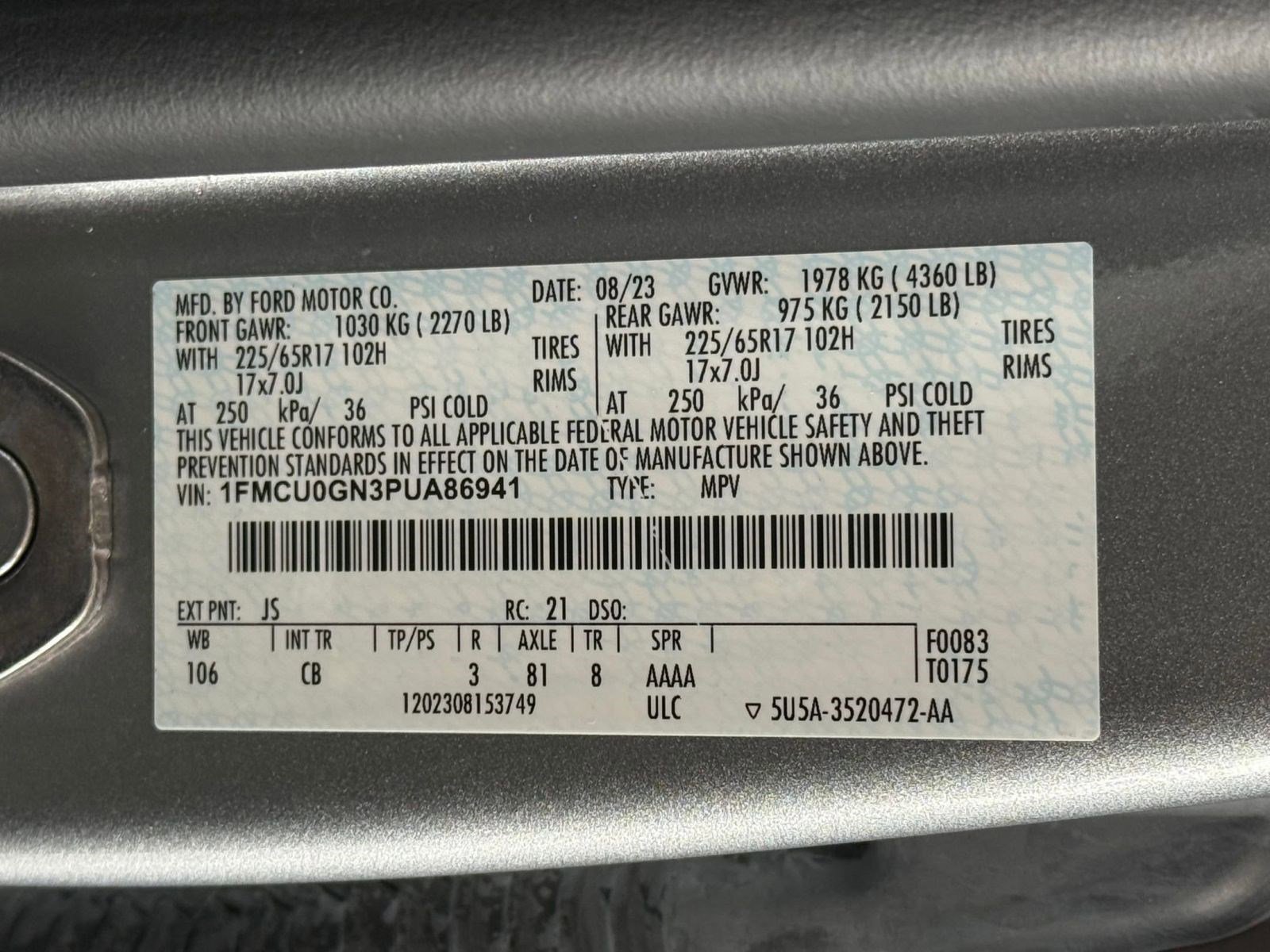 Certified 2023 Ford Escape Active w/ Cold Weather Package FWD image 21