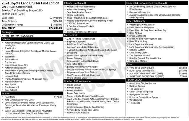 Used 2024 Toyota Land Cruiser AWD/4WD image 16