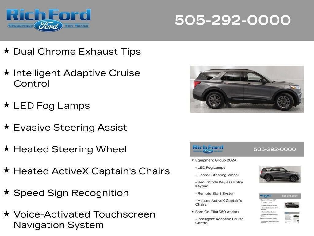 Certified 2024 Ford Explorer XLT w/ Equipment Group 202A RWD image 54
